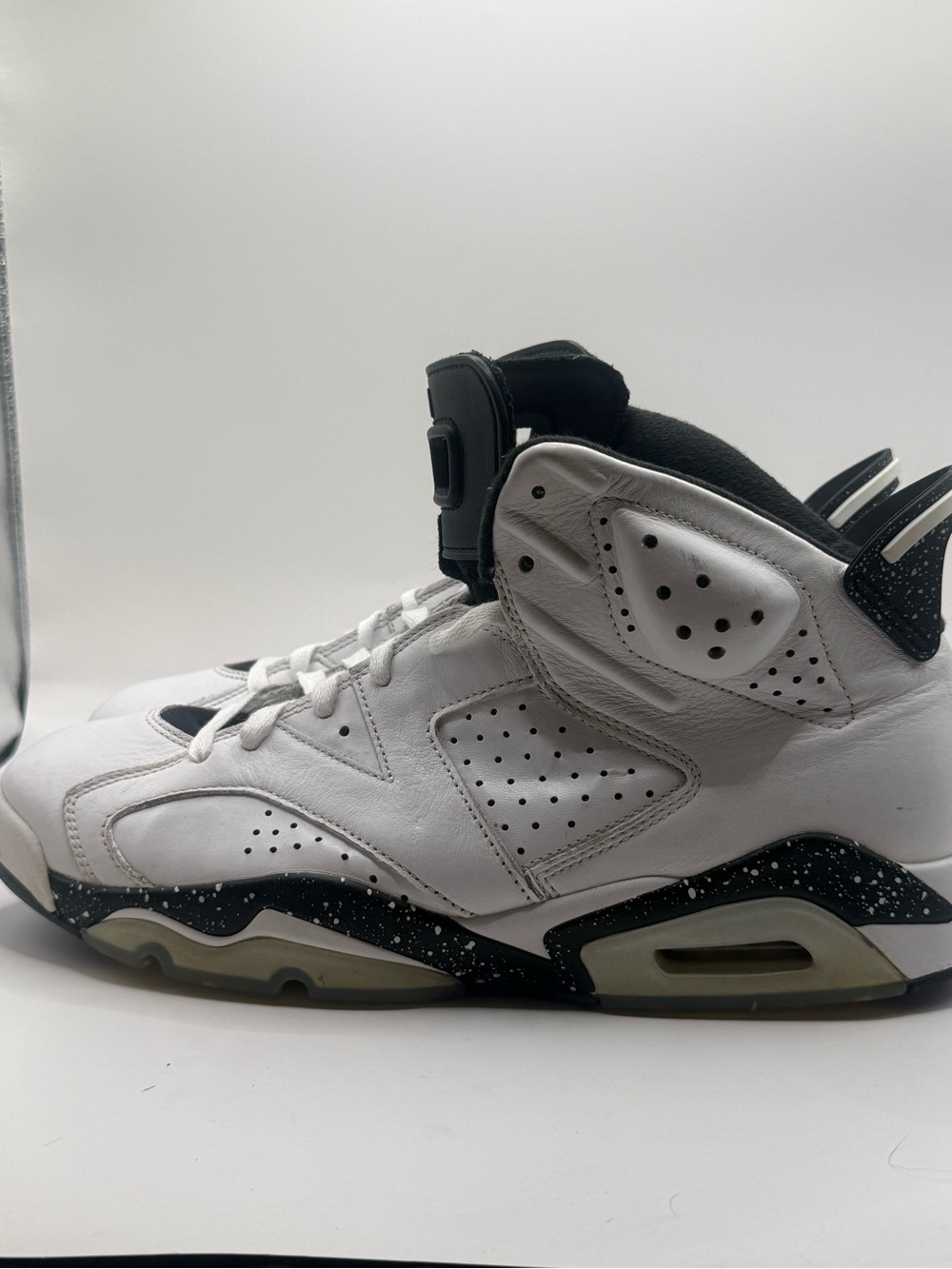 Jordan White and Black High-Top Sneakers Reverse Oreos